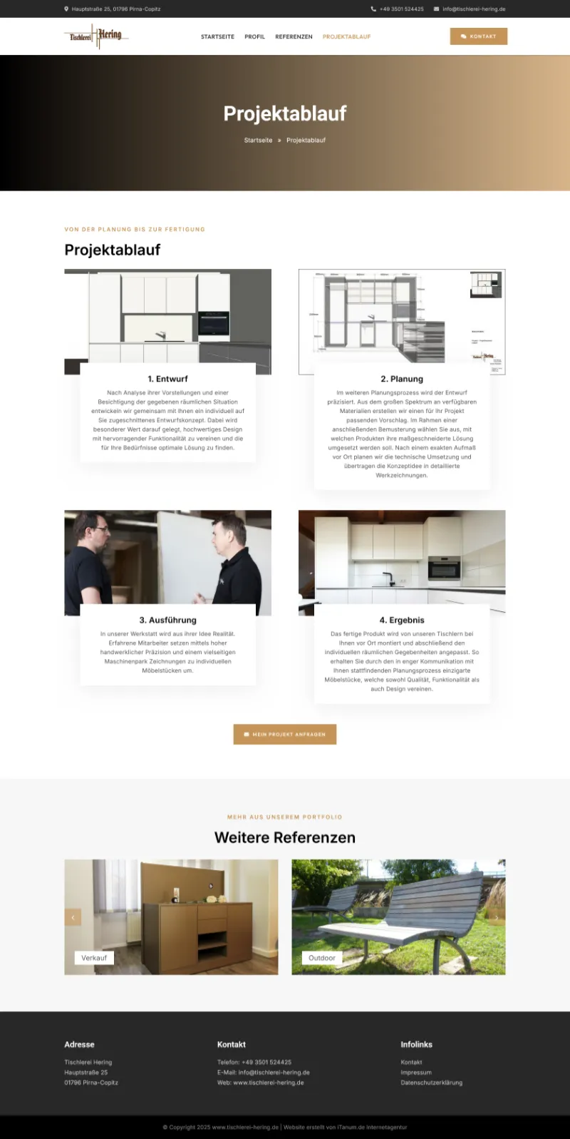 Tischlerei Hering – Screenshot Fullsize Unterseite Tischlerei Hering - Screenshot Fullsize Unterseite
