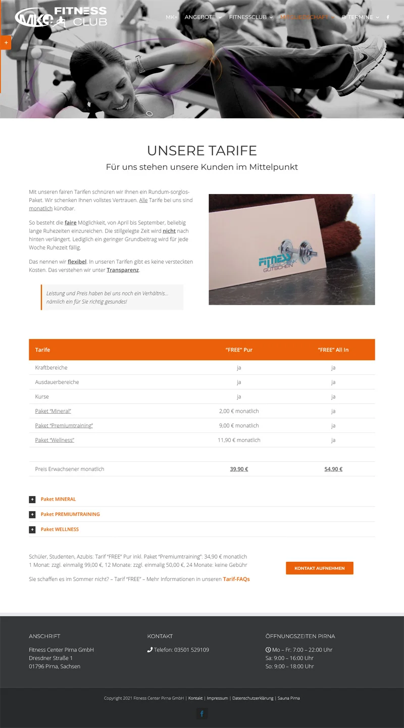 MK+ Fitnessclub Pirna – Screenshot Fullsize Unterseite MK Fitnessclub Pirna - Screenshot Fullsize Unterseite