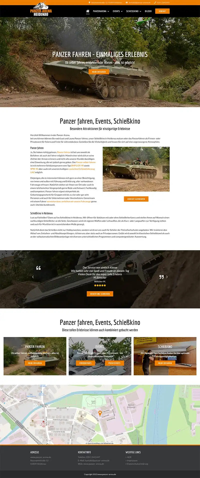 Panzer Arena – Screenshot Fullsize Startseite Panzer Arena - Screenshot Fullsize Startseite