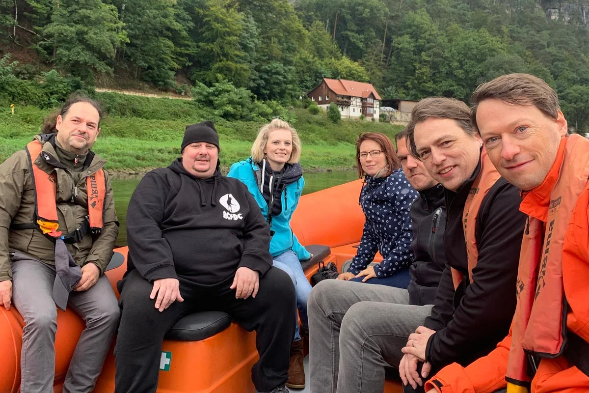 Eine Bootstour auf der Elbe - Bastei - Blogbild