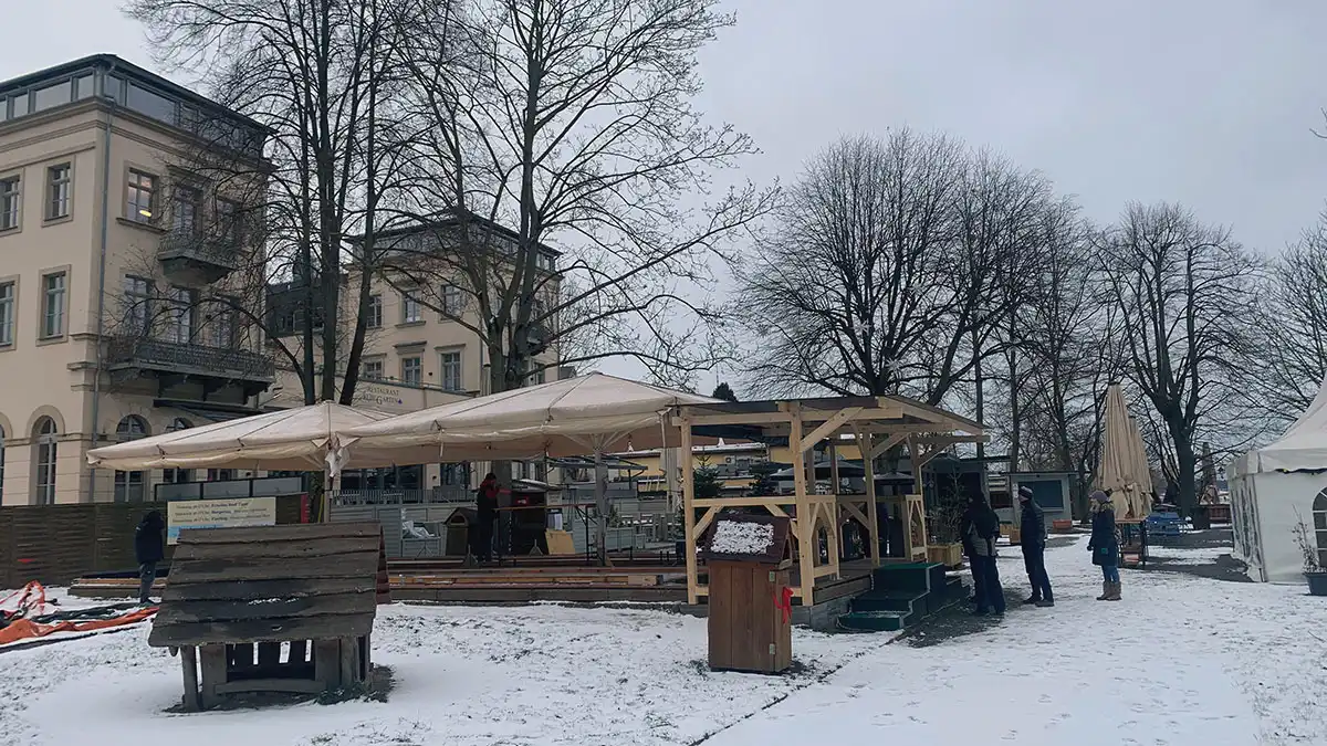 Internetagentur aus Pirna - Weihnachtsfeier im Januar 2024 - Eisstockschießen