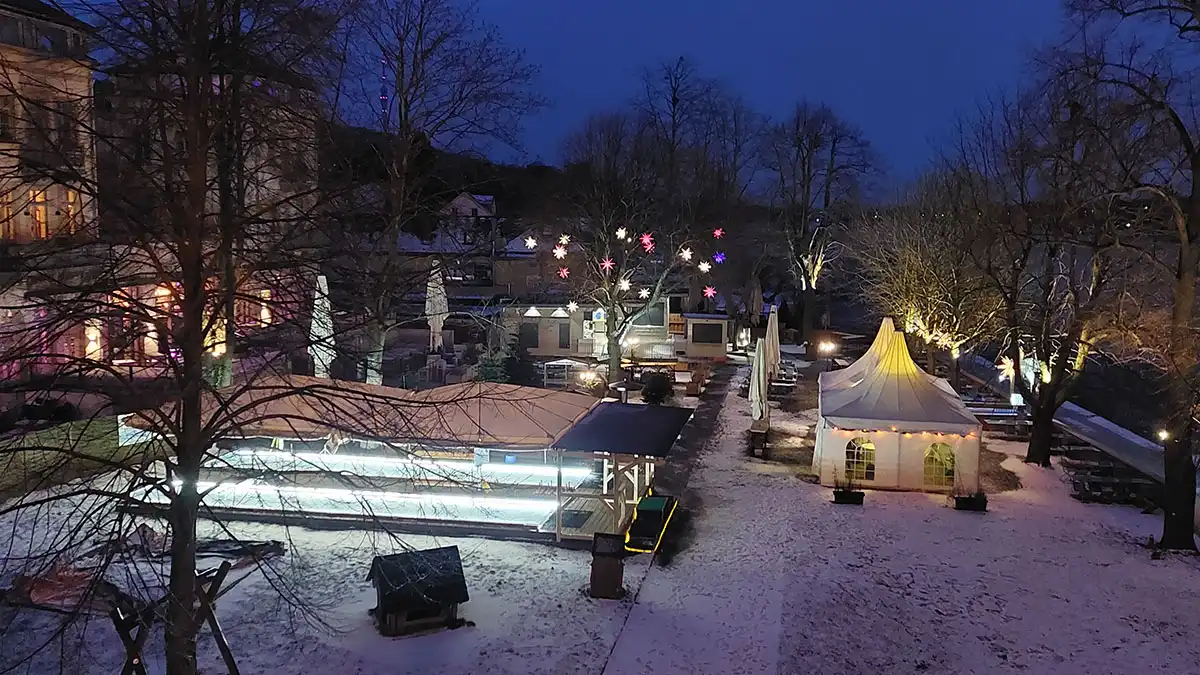 Internetagentur aus Pirna - Weihnachtsfeier im Januar 2024 - Eisstockschießen
