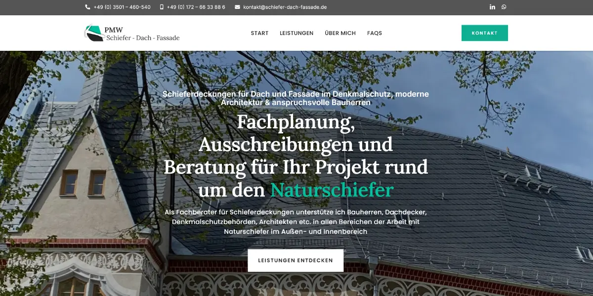 Ronald Währisch PMW & HV Projektmanagement Währisch Schiefer – Dach – Fassade