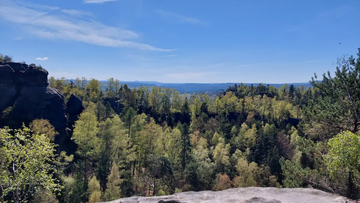 Wanderung durch die Schrammsteine - weiter Blick